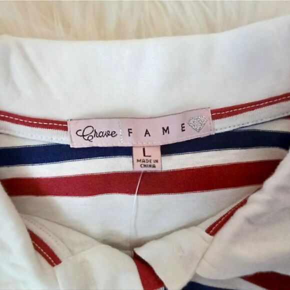 Crave Fame NWT  junior's long sleeve top - Picture 7 of 7